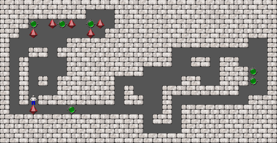 Sokoban Bugs550 collection level 417